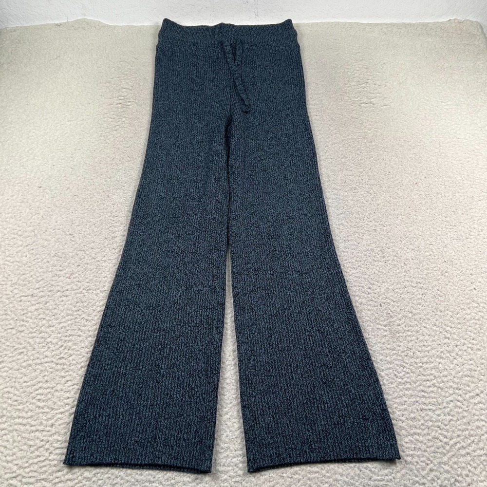 Athleta Reverie Sweater Pants Womens XS Flare Wide Leg Ribbed Breathable Stretch